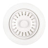Ruvati Kitchen Sink Basket Strainer Drain Assembly - Matte White, RVA1038WH
