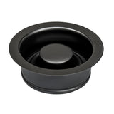 Main Image of Ruvati Garbage Disposal Flange Drain for Kitchen Sinks - Gunmetal Black Stainless Steel, RVA1041BL