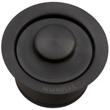 Alternative View of Ruvati Garbage Disposal Flange Drain with Basket Strainer Drain and Stopper, Gunmetal Black Stainless Steel, RVA1042BL