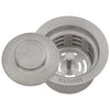Ruvati Kitchen Sink Garbage Disposal Flange Drain with Basket Strainer Drain and Stopper, Stainless Steel, RVA1042ST