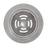 Alternative View of Ruvati Extended Garbage Disposal Flange Drain with Deep Basket Strainer Drain for Kitchen Sinks - Stainless Steel, RVA1049ST