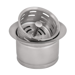 Alternate Image for Ruvati Extended Garbage Disposal Flange Drain with Deep Basket Strainer Drain for Kitchen Sinks - Stainless Steel, RVA1049ST
