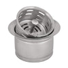 Ruvati Extended Garbage Disposal Flange Drain with Deep Basket Strainer Drain for Kitchen Sinks - Stainless Steel, RVA1049ST