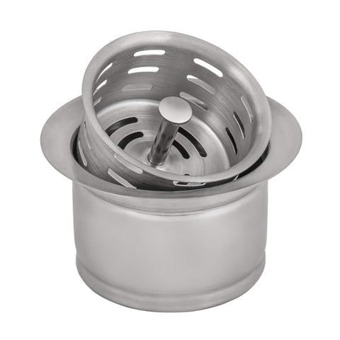 Main Image of Ruvati Extended Garbage Disposal Flange Drain with Deep Basket Strainer Drain for Kitchen Sinks - Stainless Steel, RVA1049ST