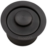 Alternative View of Ruvati Kitchen Sink Extended Garbage Disposal Flange with Deep Basket and Stopper, Gunmetal Black Stainless Steel, RVA1052BL