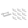 Ruvati Extra Long Extended Mounting Clips for Drop-in Topmount Sinks installed in up to 2-inch thick Butcher Block, RVA11049