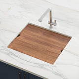 Alternative View of Ruvati Solid Wood Cutting Board Sink Cover for RVH8319 workstation sink, RVA1209