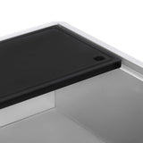 Alternative View of Ruvati 17 x 11 inch Black Resin Thick Replacement Cutting Board for Ruvati Workstation Sinks, RVA1217BLK