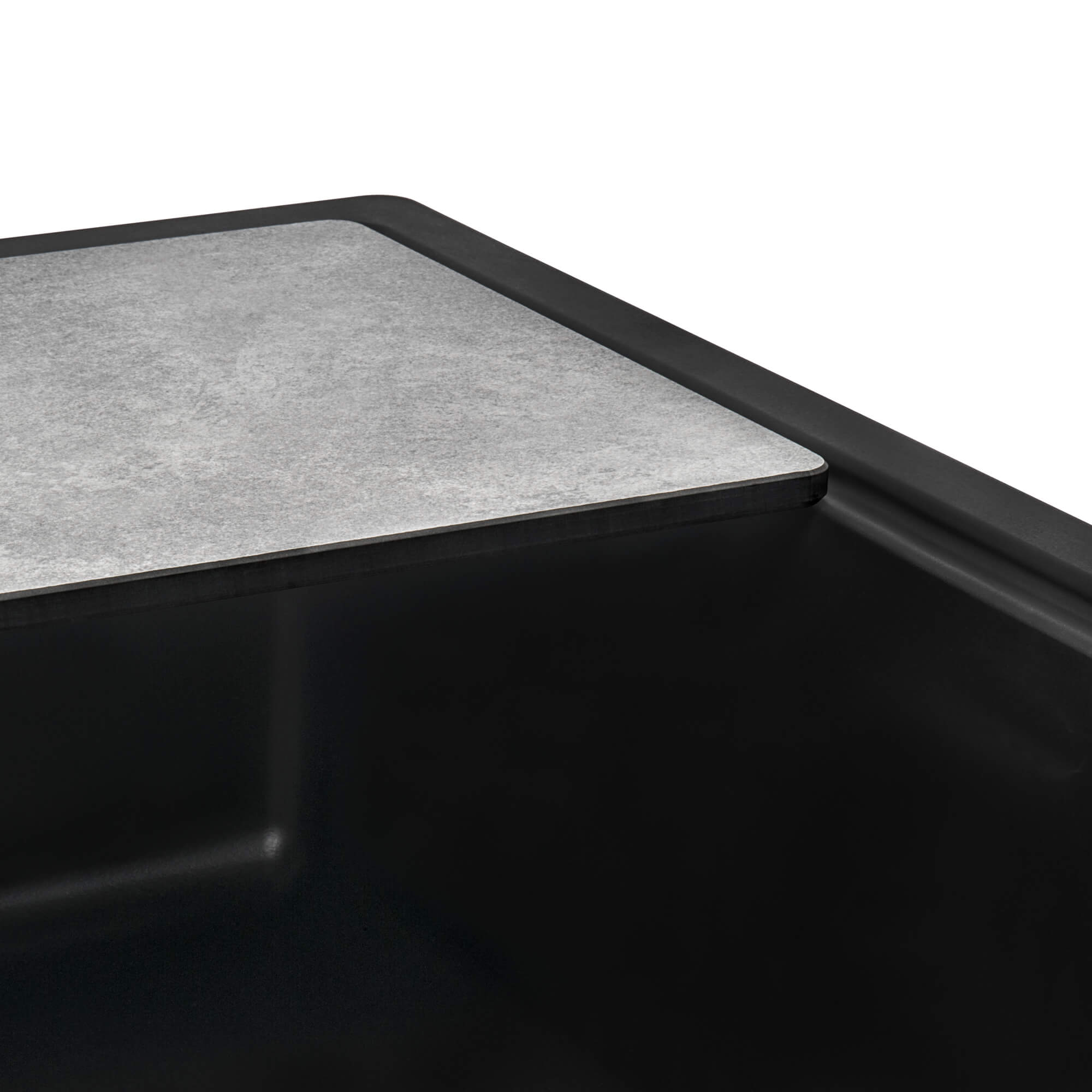 Alternative View of Ruvati LedgeFit 17 x 11 inch Textured Concrete Finish Cutting Board for Ruvati LedgeFit Workstation Sinks, Composite, RVA1217CR