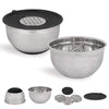 Ruvati 5 quart mixing bowl and colander set with grater attachments (6 piece set), RVA1255
