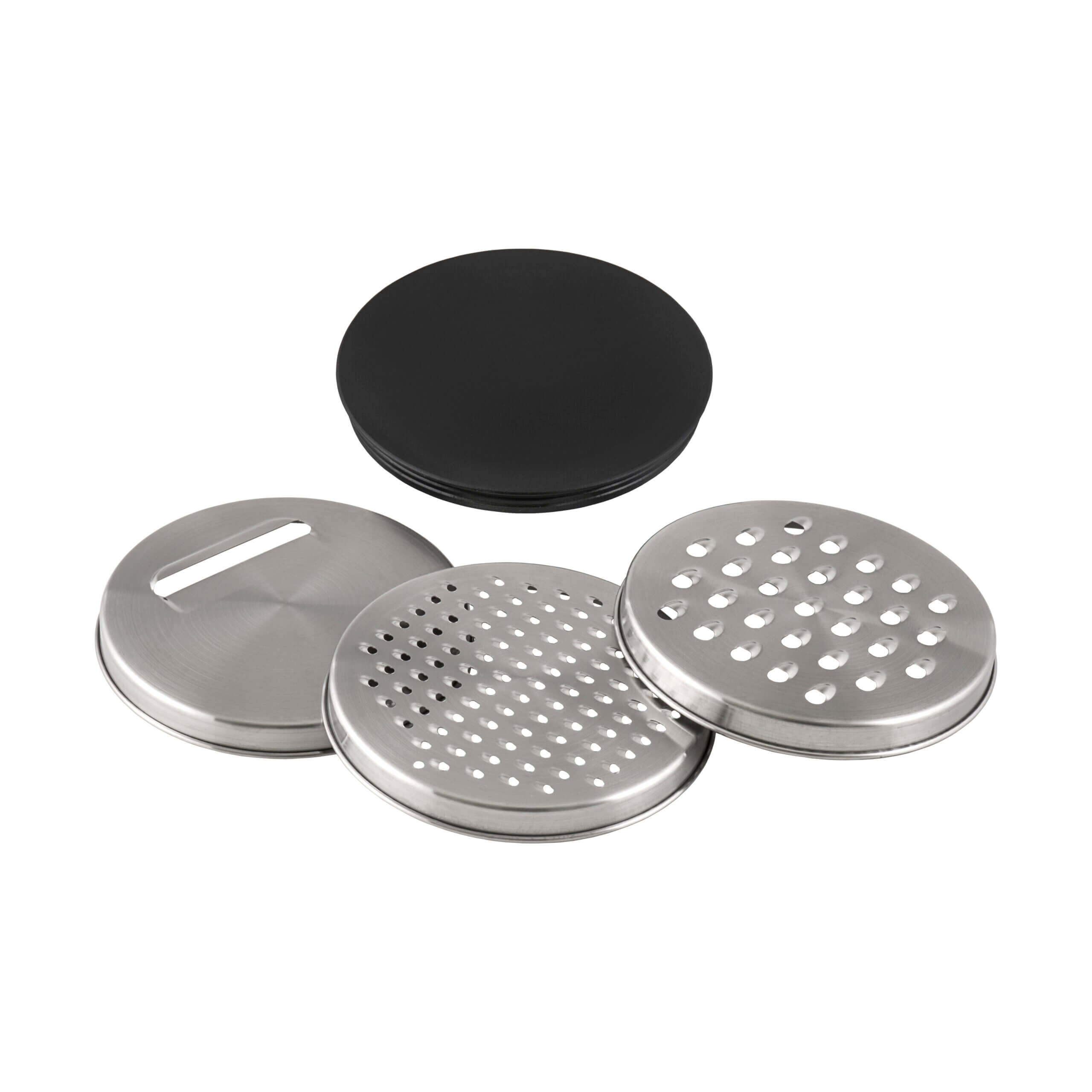 Alternative View of Ruvati LedgeFit Mixing Bowl and Colander with Black Composite Platform (complete set) for Workstation Sinks, Solid Composite / Stainless Steel, Matte Black, RVA1288BWC