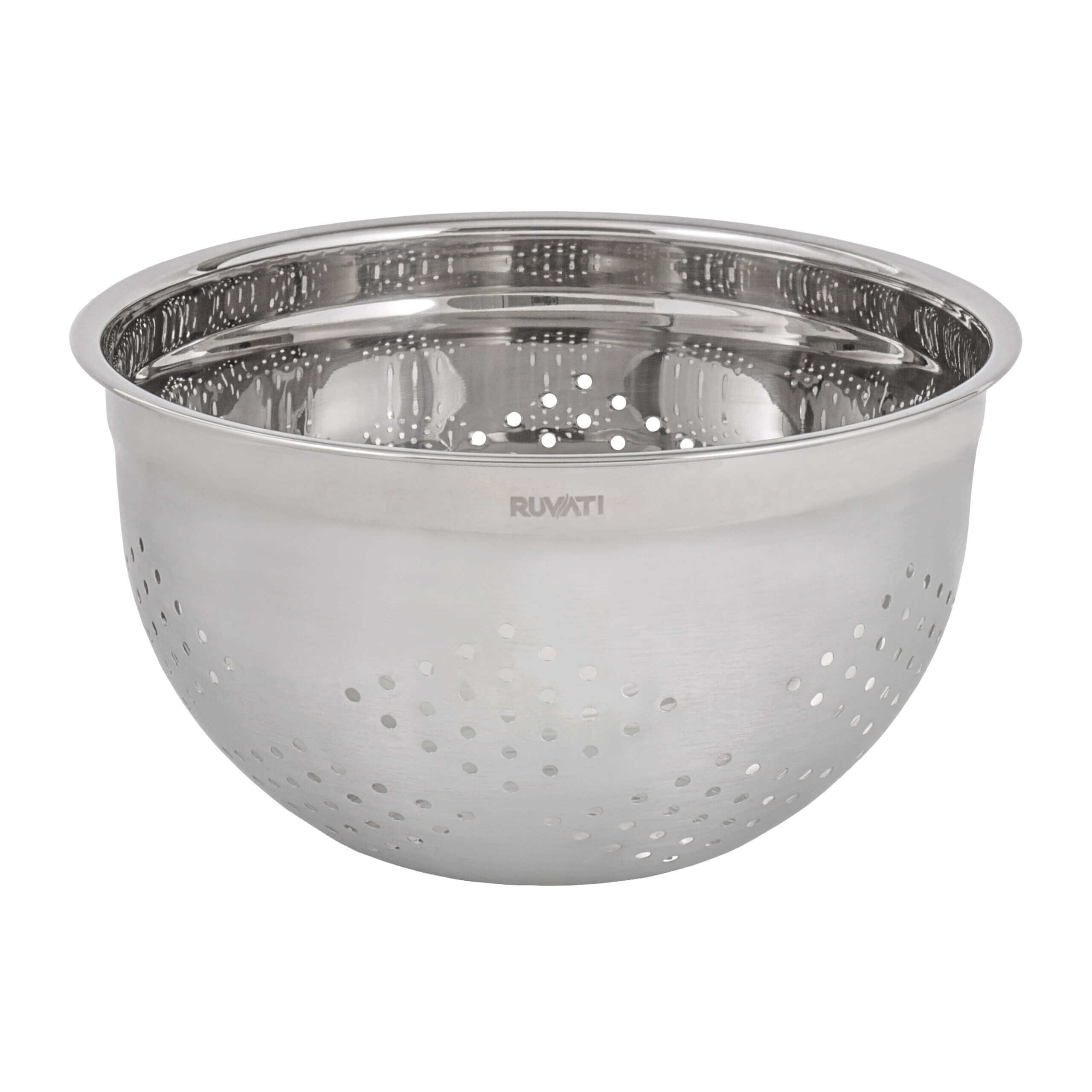 Alternate Image for Ruvati LedgeFit Mixing Bowl and Colander with Black Composite Platform (complete set) for Workstation Sinks, Solid Composite / Stainless Steel, Matte Black, RVA1288BWC