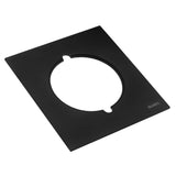 Ruvati LedgeFit Mixing Bowl and Colander with Black Composite Platform (complete set) for Workstation Sinks, Solid Composite / Stainless Steel, Matte Black, RVA1288BWC