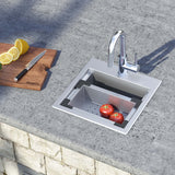 Alternative View of Ruvati replacement colander for RVH8215 sink - Stainless Steel with Plastic Corners, RVA1315