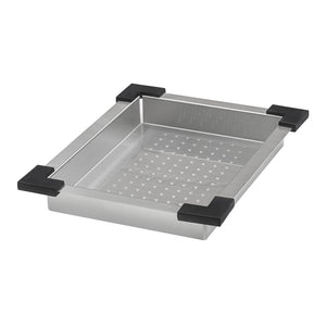 Alternate Image for Ruvati Lower-Tier Shallow Colander for Double Ledge Dual Tier Workstation Sinks, RVA1322