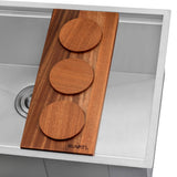 Alternative View of Ruvati Condiment Tray 3 Bowl Serving Board for Workstation Sinks (complete set), RVA1377