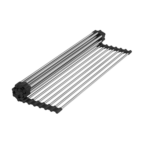Main Image of Ruvati Stainless Steel and Silicone Rollup Rack Trivet for Workstation Sinks, RVA1385