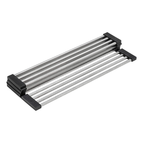 Main Image of Ruvati Stainless Steel Foldable Drying Rack Replacement for RVG1533 Farmhouse Workstation Sink, RVA1393