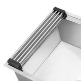 Alternative View of Ruvati Stainless Steel and Silicone Foldable Drying Rack for Workstation Sinks Dish Mat Trivet, RVA1395