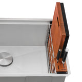 Alternative View of Ruvati Multi-function Workstation Organizer and Caddy with Soap Dispenser and Knife Block, RVA1580