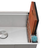 Alternative View of Ruvati Multi-function Workstation Organizer and Caddy with Soap Dispenser and Knife Block, RVA1580