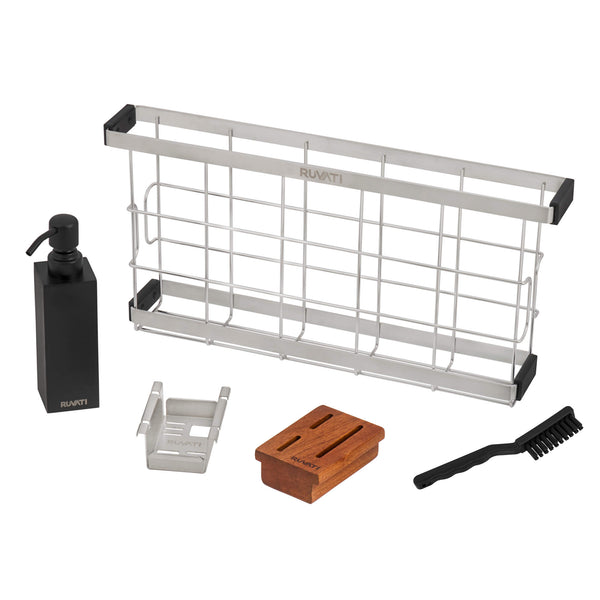 Main Image of Ruvati Multi-function Workstation Organizer and Caddy with Soap Dispenser and Knife Block, RVA1580