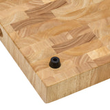 Alternative View of Ruvati 17 x 16 x 2 inch thick End-Grain French Oak Butcher Block Solid Wood Large Cutting Board, RVA2445OAK