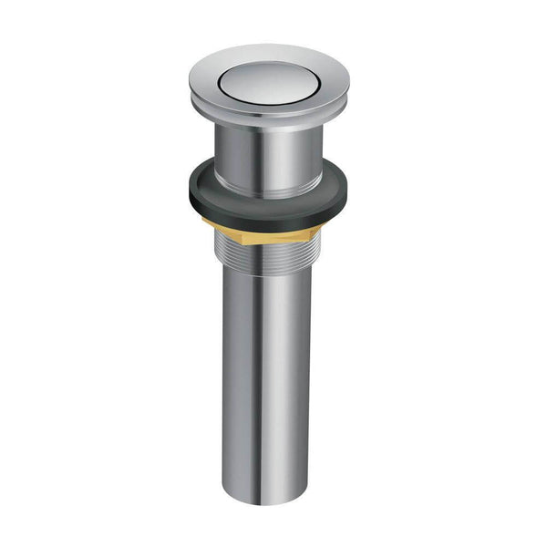 Main Image of Ruvati Push Pop-up Drain for Bathroom Sinks without Overflow - Stainless Steel Finish, RVA5103ST