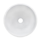 Alternative View of Ruvati Vista 12" Round Vessel Porcelain Above Counter Bathroom Sink, White, RVB0312