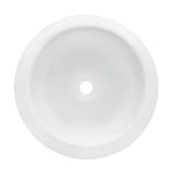 Alternative View of Ruvati Vista 18" Round Vessel Porcelain Above Vanity Counter Bathroom Sink, White, RVB0318