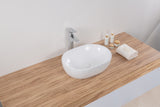 Alternative View of Ruvati Vista 19" Oval Vessel Porcelain Above Counter Bathroom Sink, White, RVB0419