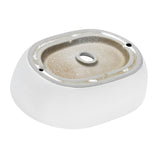 Alternative View of Ruvati Vista 19" Oval Vessel Porcelain Above Counter Bathroom Sink, White, RVB0419