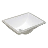 Alternative View of Ruvati Krona 21" Rectangle Undermount Porcelain Bathroom Sink with Overflow, White, RVB0720