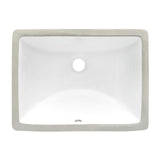 Alternative View of Ruvati Krona 21" Rectangle Undermount Porcelain Bathroom Sink with Overflow, White, RVB0720