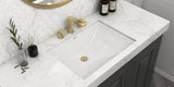 Alternative View of Ruvati Krona 21" Rectangle Undermount Porcelain Bathroom Sink with Overflow, White, RVB0720