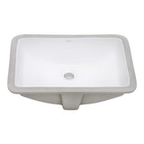 Alternative View of Ruvati Krona 21" Rectangle Undermount Porcelain Bathroom Vanity Sink with Overflow, White, RVB0721