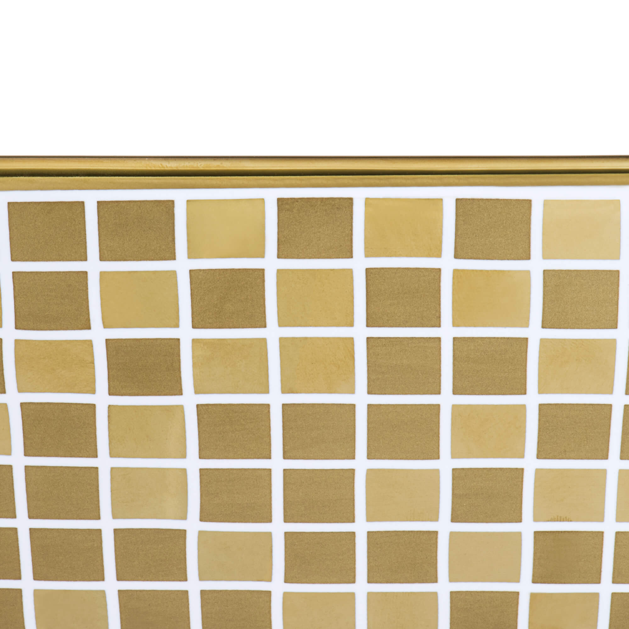Alternative View of Ruvati Pietra 15" Decorative Rectangle Vessel Porcelain Above Vanity Counter Bathroom Sink, Gold / White, RVB1515WG4