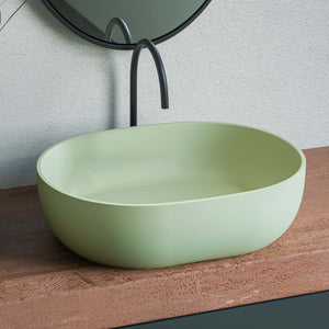 Alternate Image for Ruvati Canali 19-inch Avocado Lime Green epiStone Solid Surface Bathroom Vessel Sink, RVB2119GN
