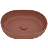 Ruvati Canali 19-inch Sedona Clay Pink epiStone Solid Surface Bathroom Vessel Sink, RVB2119TL