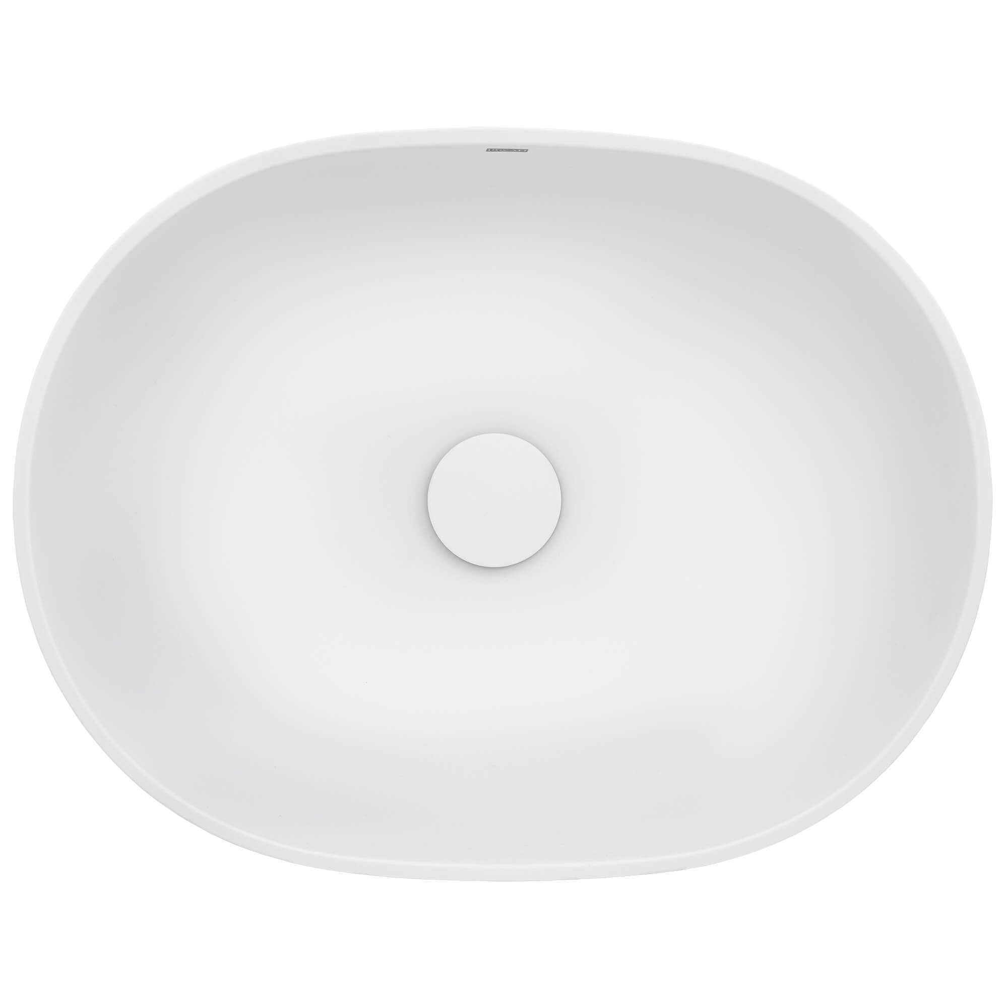 Alternative View of Ruvati Canali 19-inch Matte White epiStone Solid Surface Modern Bathroom Vessel Sink, RVB2119WH