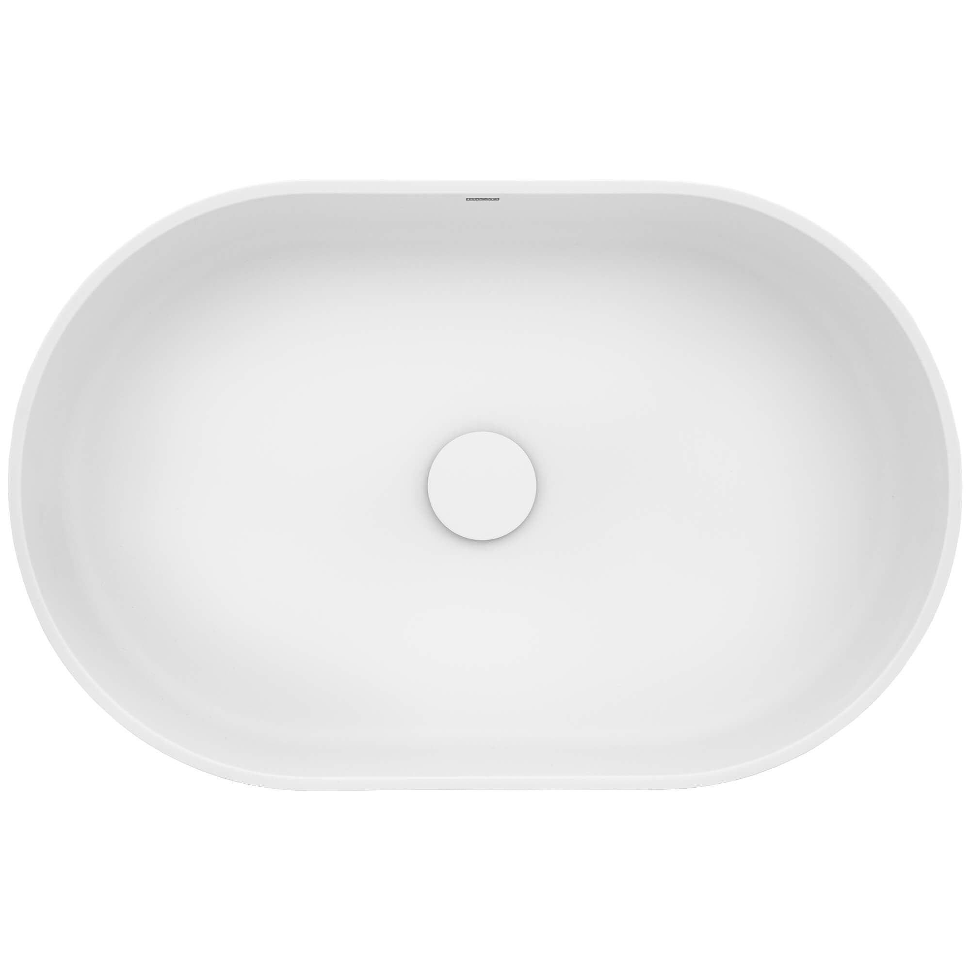 Alternative View of Ruvati Omnia 23-inch Matte White epiStone Solid Surface Modern Bathroom Vessel Sink, RVB2550WH