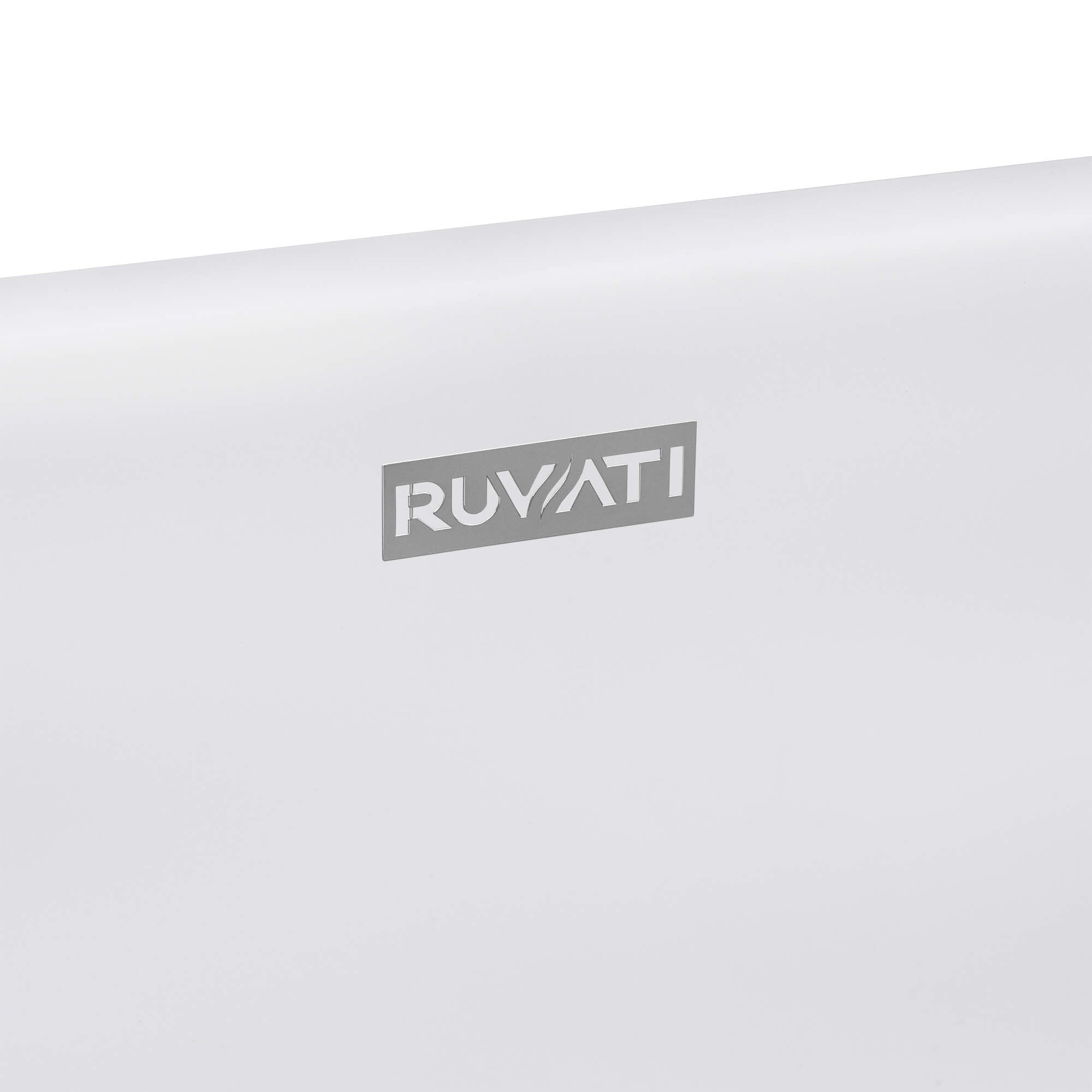 Alternative View of Ruvati Omnia 23-inch Matte White epiStone Solid Surface Modern Bathroom Vessel Sink, RVB2550WH