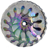 Ruvati 20 inch Murano Glass Art Drop In Round Decorative Pattern Bathroom Sink, Spira Luxe Pearl White , RVB3035