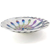 Ruvati 20 inch Murano Glass Art Drop In Round Decorative Pattern Bathroom Sink, Spira Luxe Pearl White , RVB3035