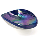 Ruvati 19 inch Murano Glass Art Vessel Seashell Decorative Pattern Bathroom sink, Celestial Blue, RVB3042