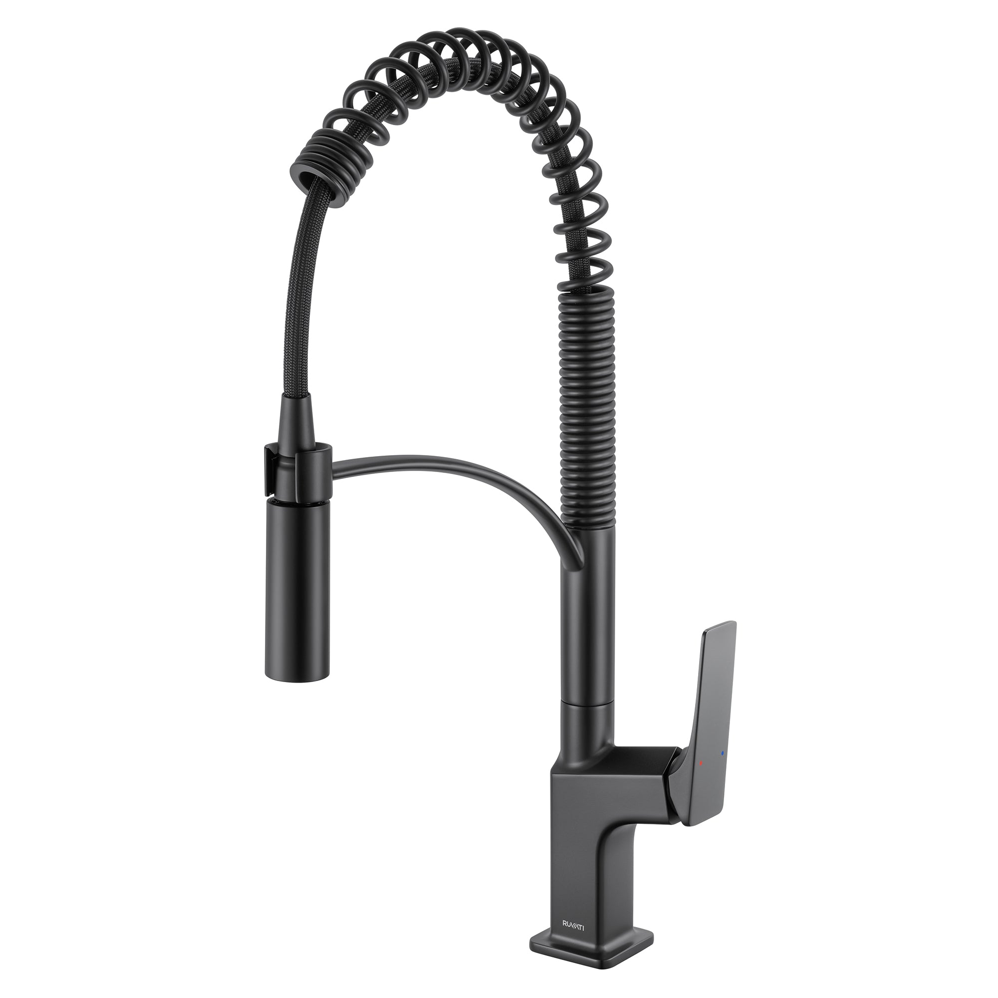 Ruvati Seneca Pull Down Pre-Rinse Kitchen Faucet, Matte Black, Single Lever, RVF1236MB Product Image
