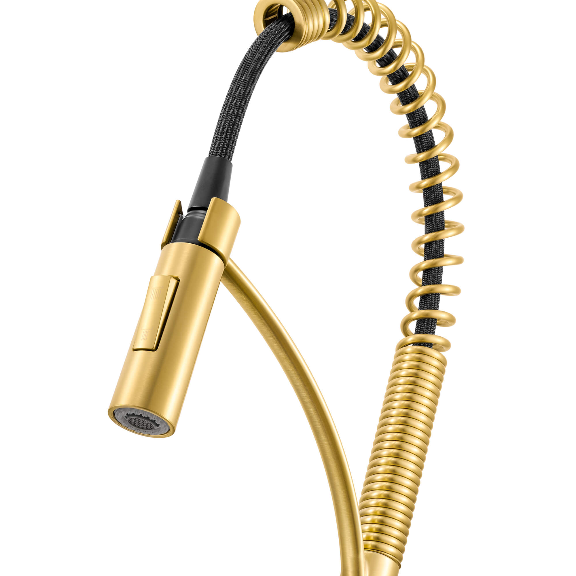 Ruvati Seneca Pull Down Pre-Rinse Kitchen Faucet, Brushed Gold, Single Lever, RVF1236SG Product Image