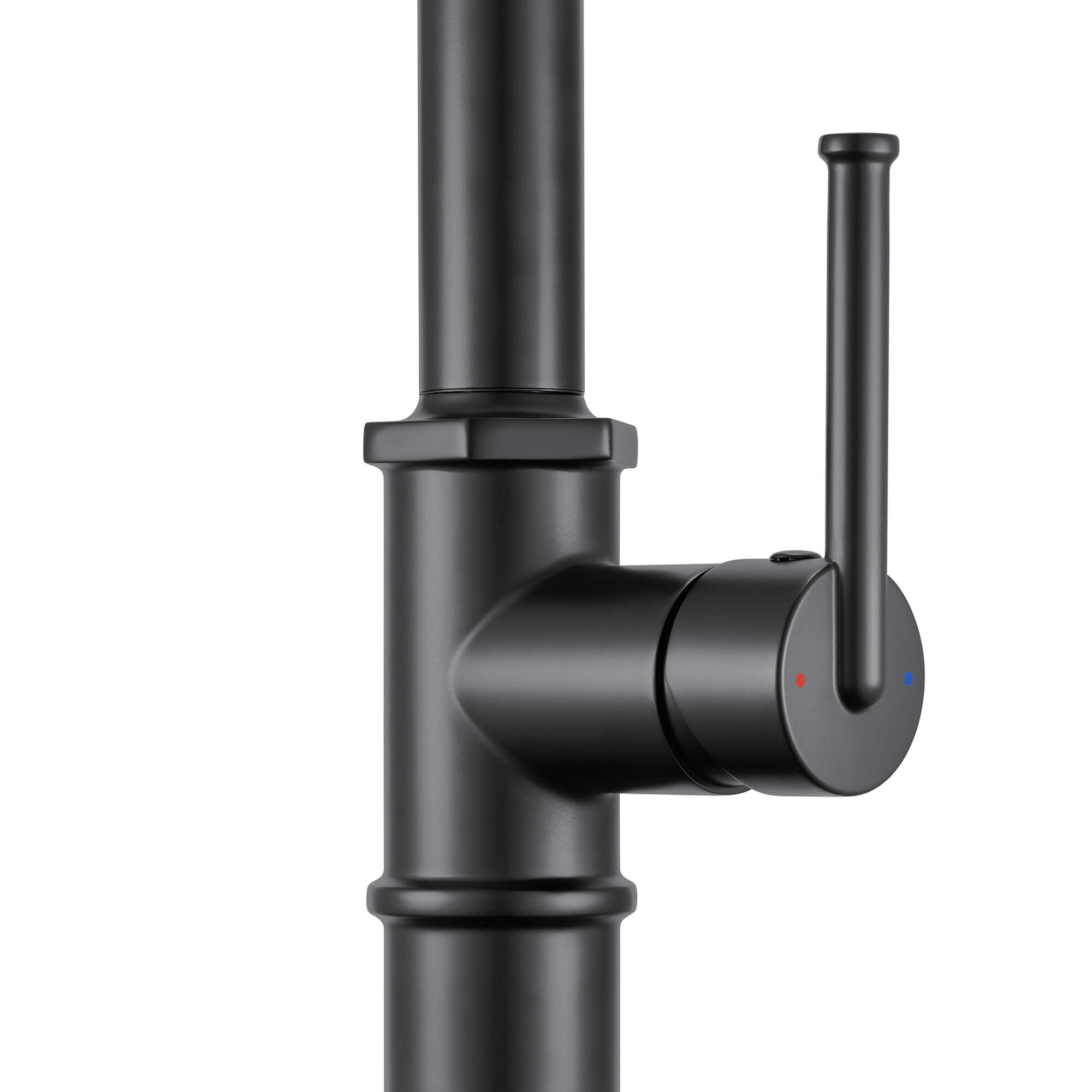 Ruvati Idris Pull Down Kitchen Faucet, Matte Black, Single Lever, RVF1239MB Product Image