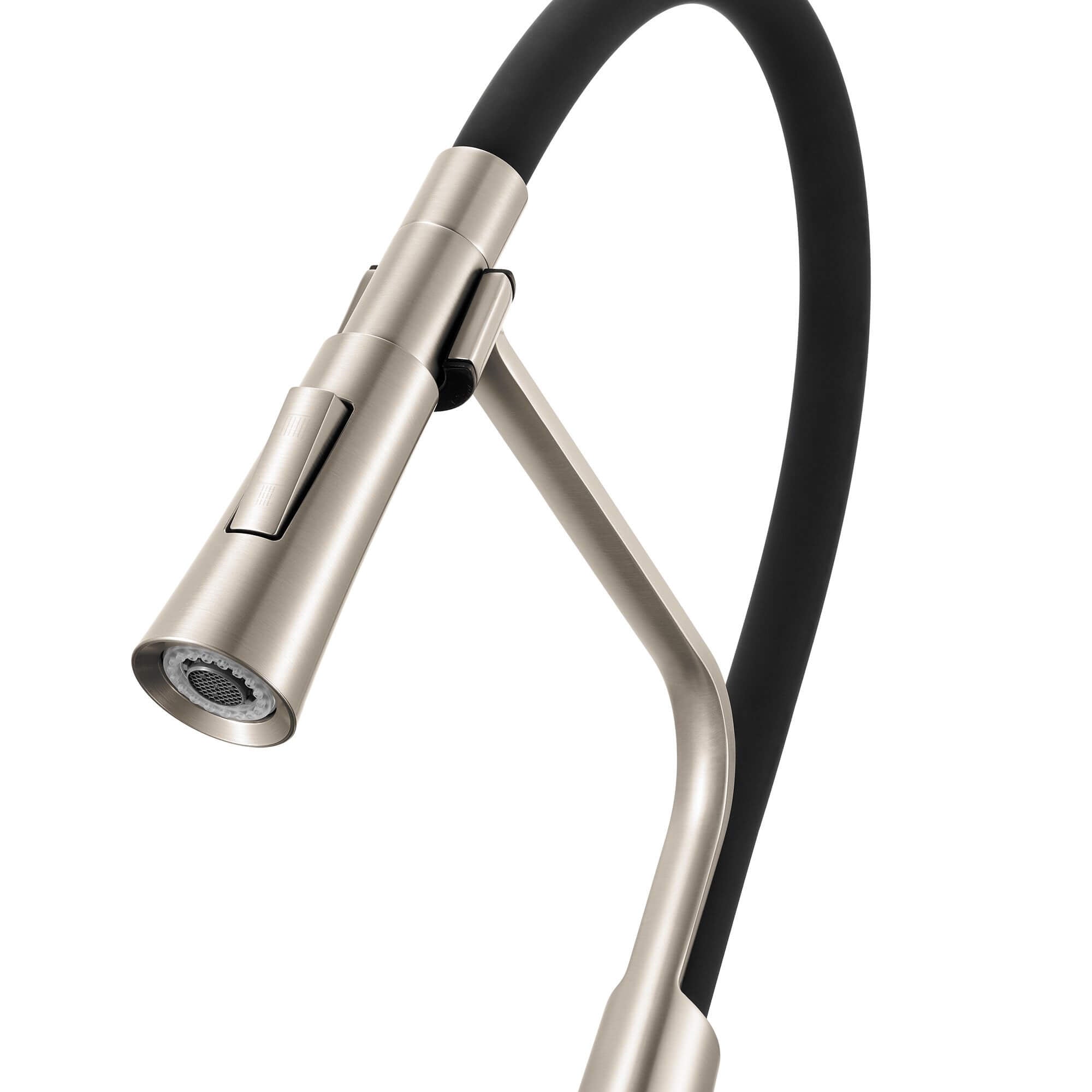Ruvati Carina Kitchen Faucet, Stainless Steel, Single Lever, RVF1242BN Product Image