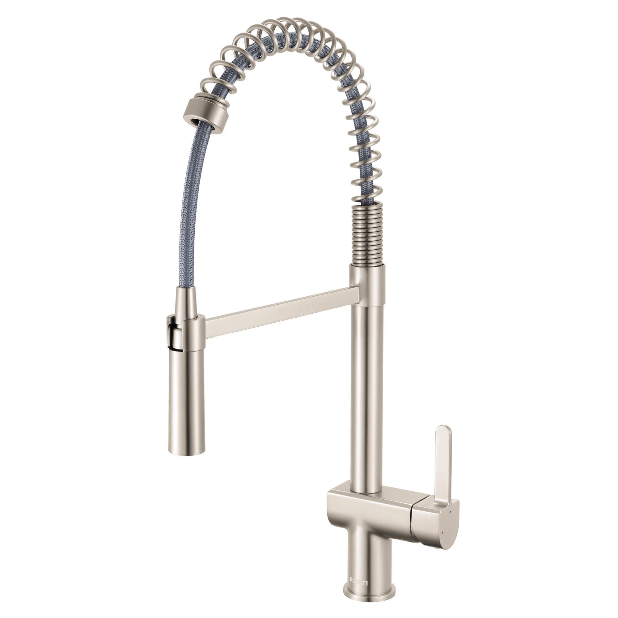 Ruvati Seneca Pull Down Pre-Rinse Kitchen Faucet, Stainless Steel, Single Lever, RVF1243BN Product Image